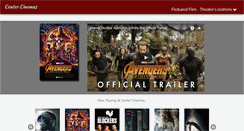 Desktop Screenshot of centercinemas.com