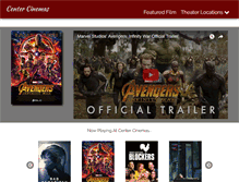 Tablet Screenshot of centercinemas.com